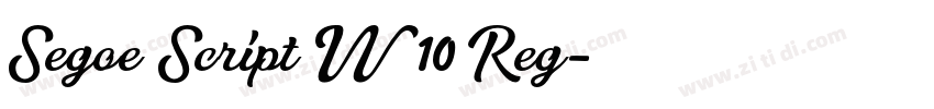 Segoe Script W10 Reg字体转换